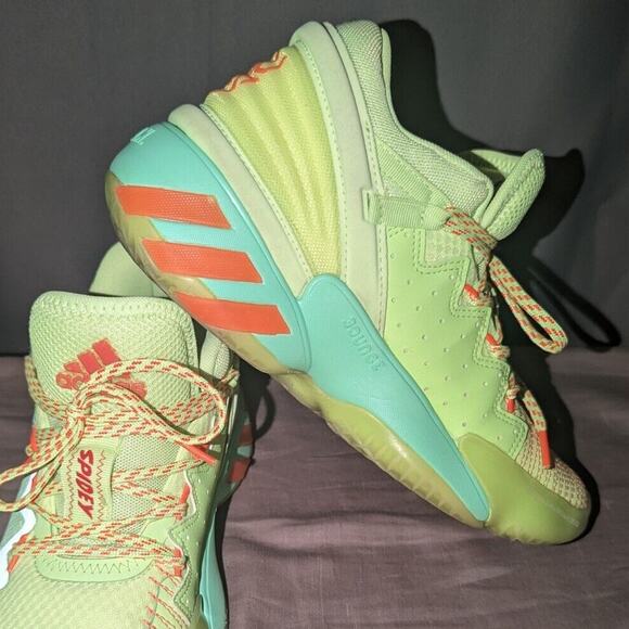 Adidas shoes Size 4.5 D.O.N. Issue 2 x Marvel Spidey Sense 2020 - Picture 6 of 9